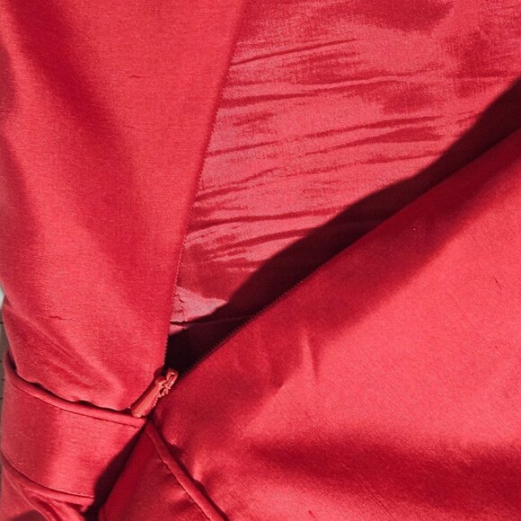 Talbots Women's Silk Top Red Medium Holiday Glam Minimalist Quiet Luxury - Picture 8 of 13